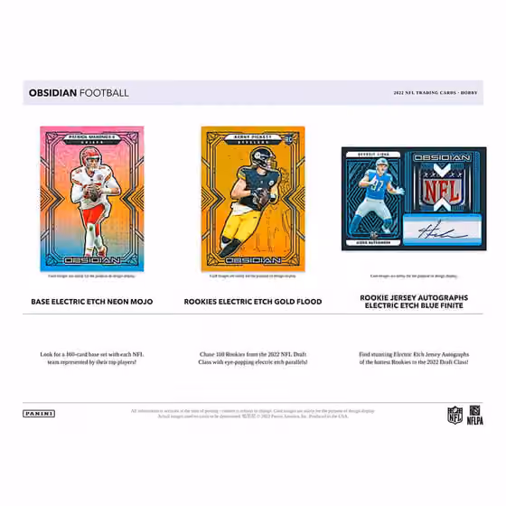 2022 Panini Obsidian Football NFL Hobby Box view 2