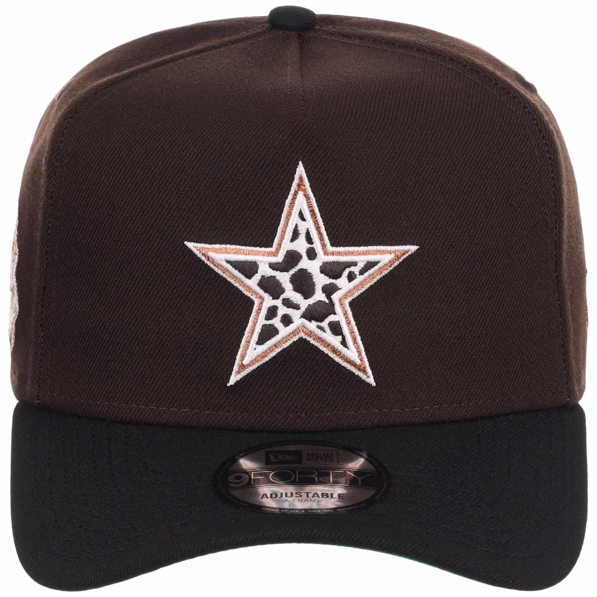 Dallas Cowboys Burnt Graphite Dallas Starhide New Era 9FORTY A-Frame detail view