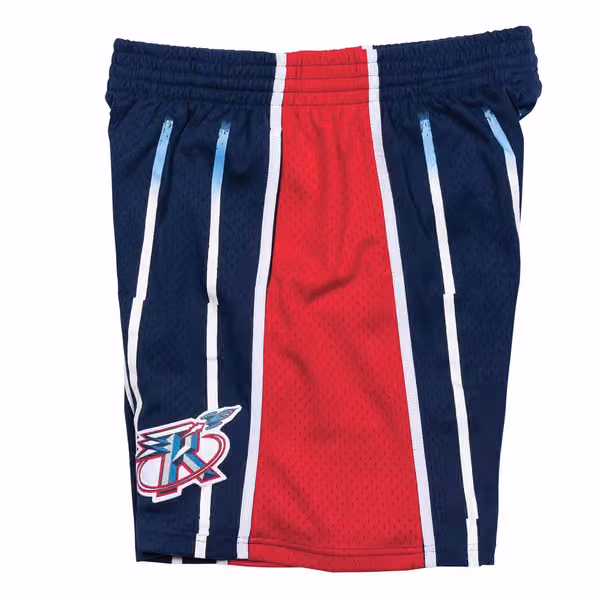 Houston Rockets 1996-97 Mitchell & Ness Swingman NBA Shorts Navy view 5