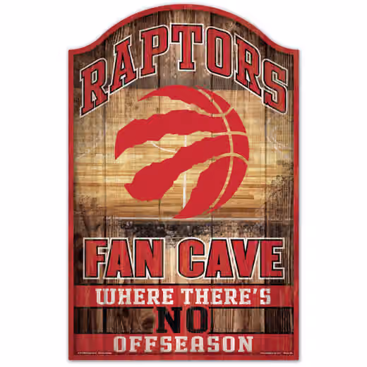 Toronto Raptors WinCraft NBA Fan Cave Wood Sign view 1