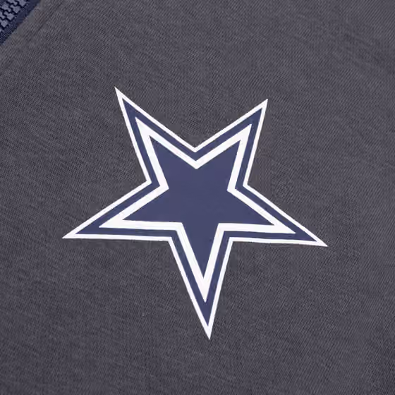 Dallas Cowboys Playbook NFL Full-Zip Fleece Hoodie Anthracite view 3