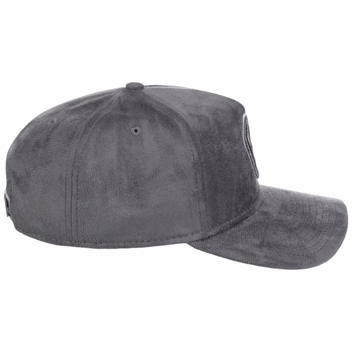 Milwaukee Brewers MLB Gray x Suede FASHION CORE New Era 9FORTY A-Frame detail view