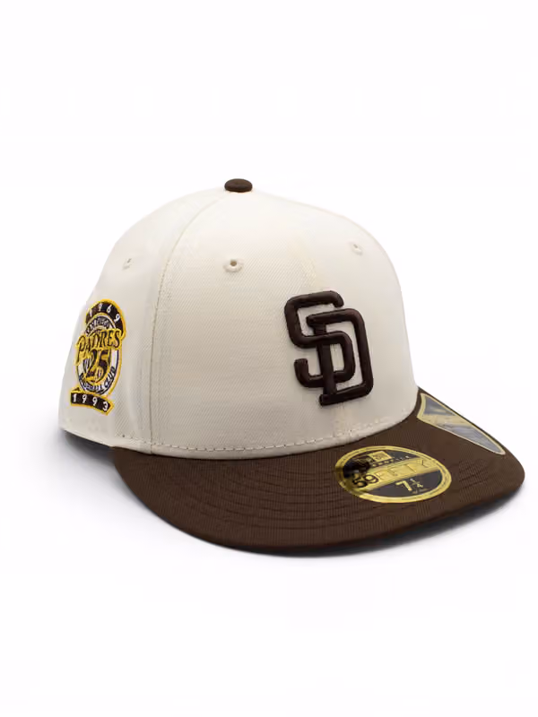San Diego Padres Cooperstown 25 Years Low Profile 59FIFTY MLB Cap Cream product photo