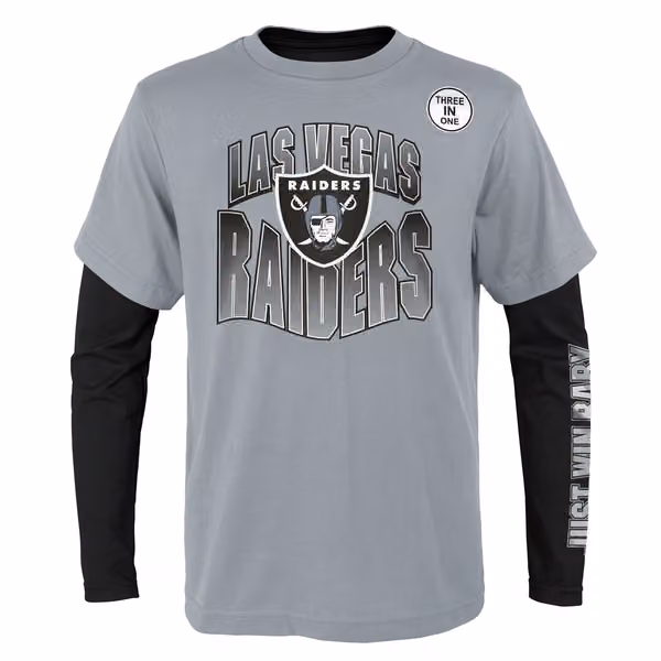 Las Vegas Raiders Game Day 3-in-1 Combo NFL Shirt (YOUTH) view 2