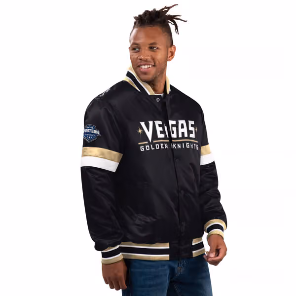 Vegas Golden Knights Home Game NHL Varsity Satin Jacket view 2