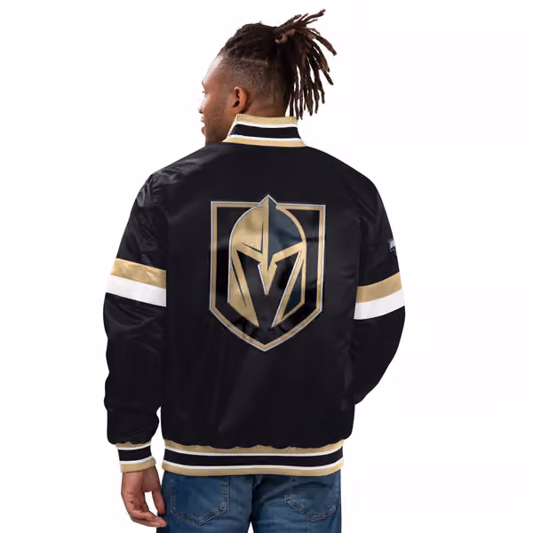 Vegas Golden Knights Home Game NHL Varsity Satin Jacket view 1