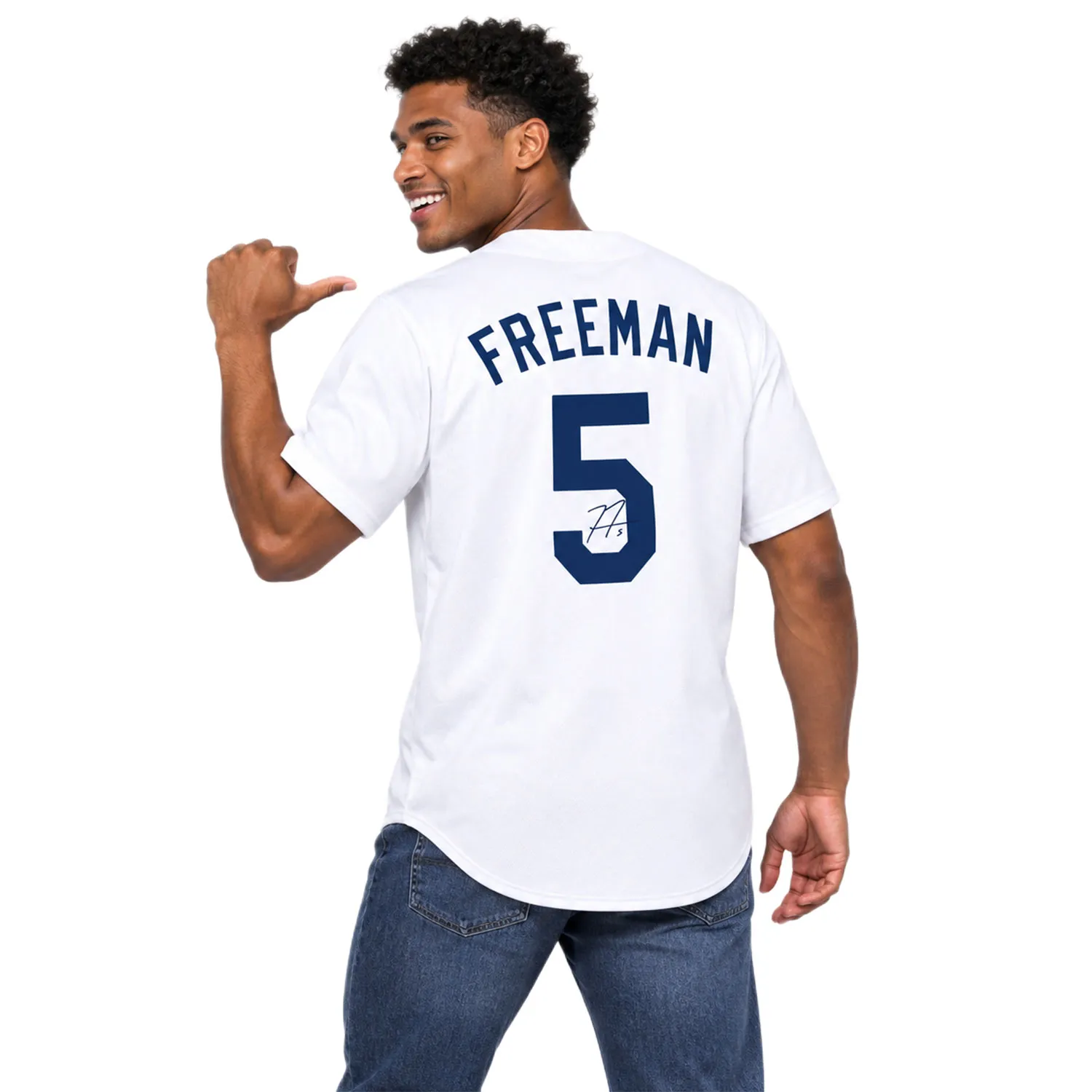 Dodgers Freddie Freeman Home Jersey Memorable Look