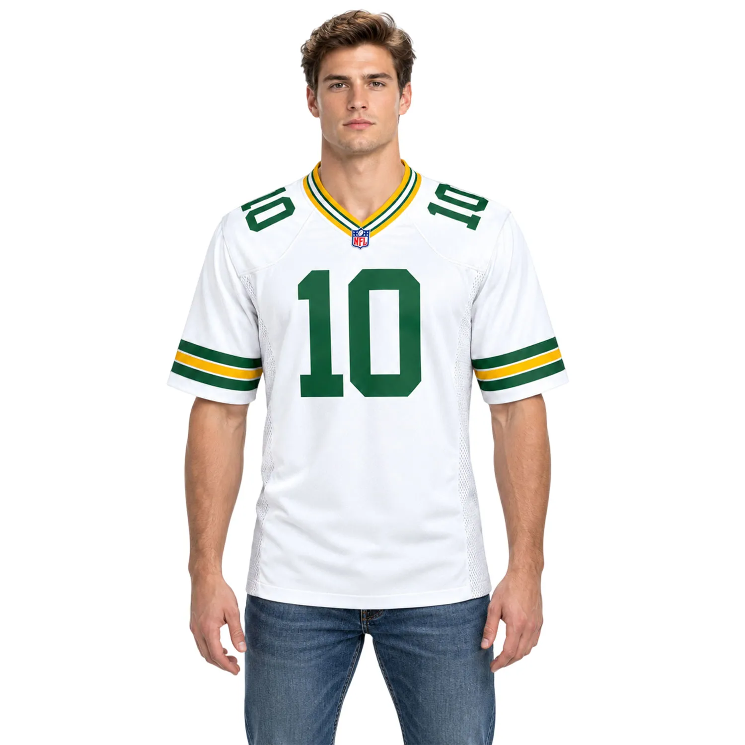 Jordan Love Packers New Jersey White Fresh Fan Style