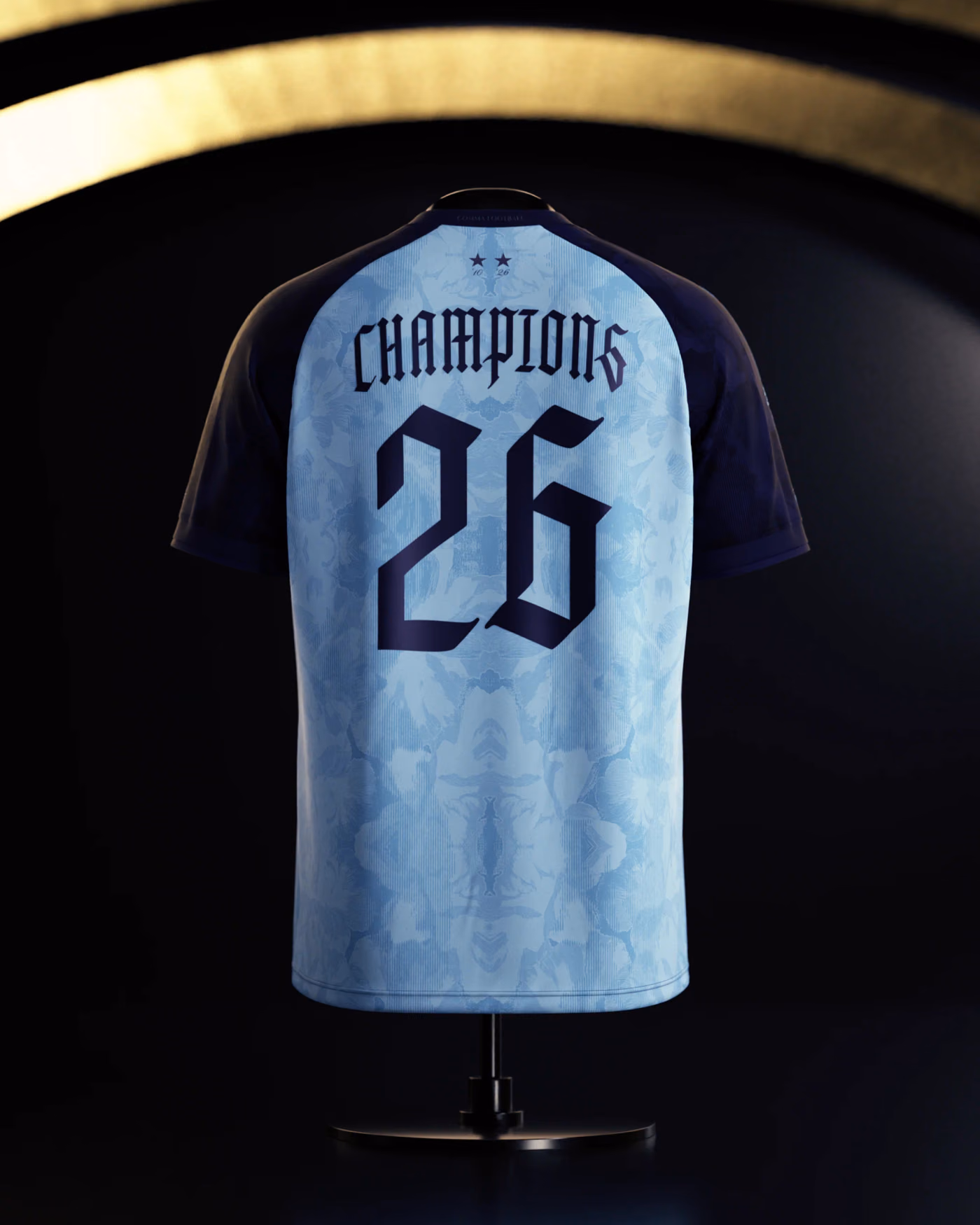 Jersevo Custom Personalized Spain 2026 Champions Jersey - Blue back view