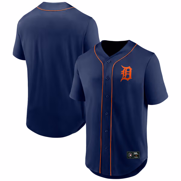 Detroit Tigers Fanatics Foundation MLB Fan Jersey Navy view 1