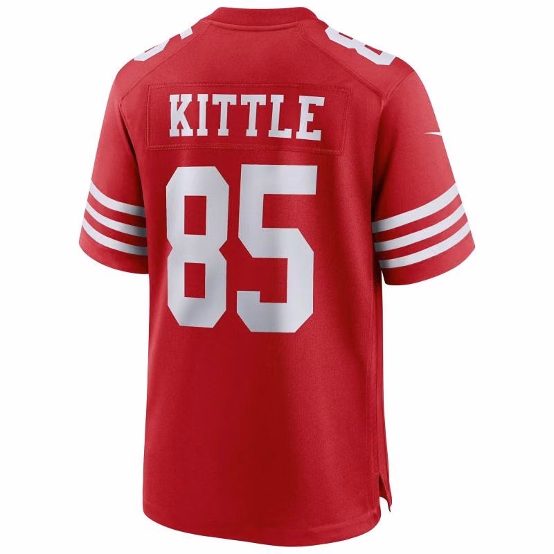 George Kittle #85 San Francisco 49ers Nike Game NFL Football Jersey Red view 3