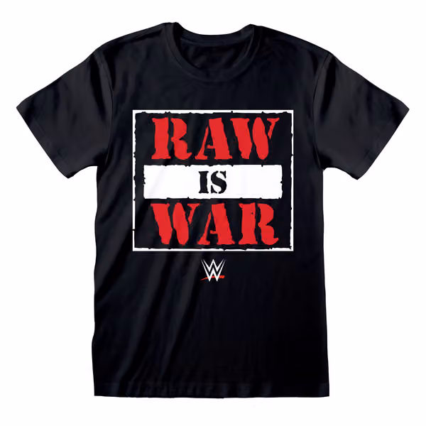 RAW is WAR WWE T-Shirt Black view 1
