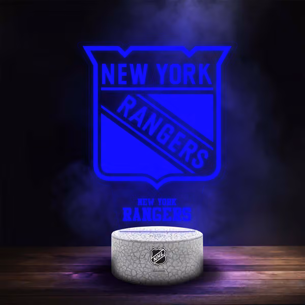 New York Rangers NHL Team Logo LED Sign view 1