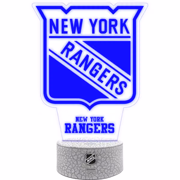 New York Rangers NHL Team Logo LED Sign view 2