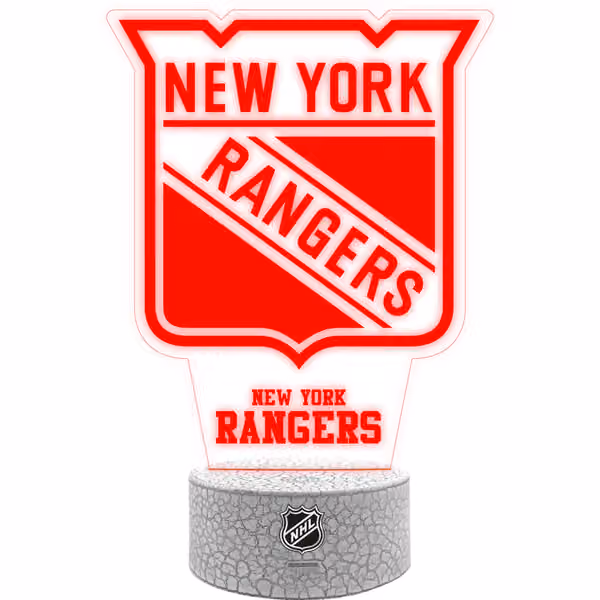 New York Rangers NHL Team Logo LED Sign view 3