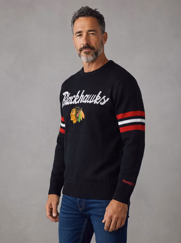 Chicago Blackhawks NHL Head Coach Sweater Black view 1