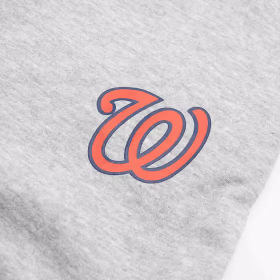Washington Nationals Logo Fanatics MLB Jogger Sweatpants Gray view 3