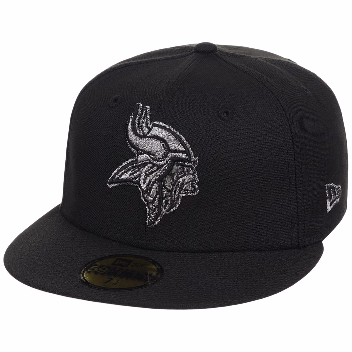 Minnesota Vikings NFL Liquid Titanium New Era 59FIFTY detail view