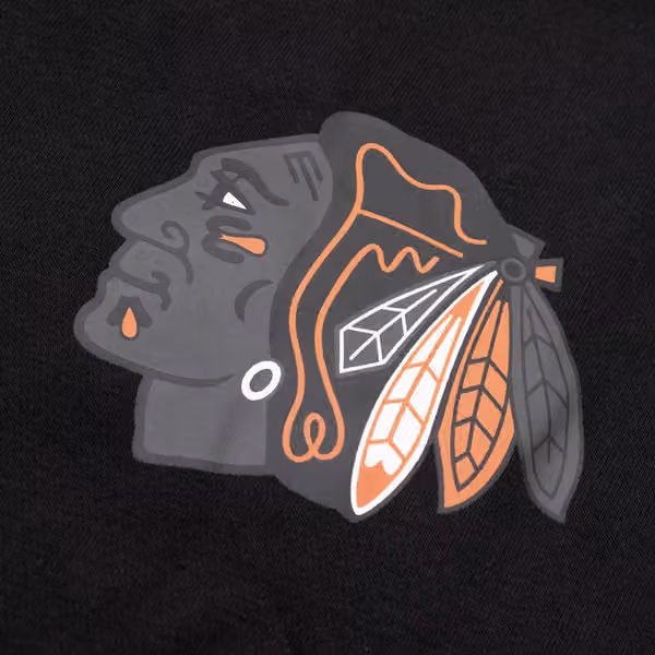 Chicago Blackhawks Tonal Backer '47 Burnside NHL Hoodie Black view 4