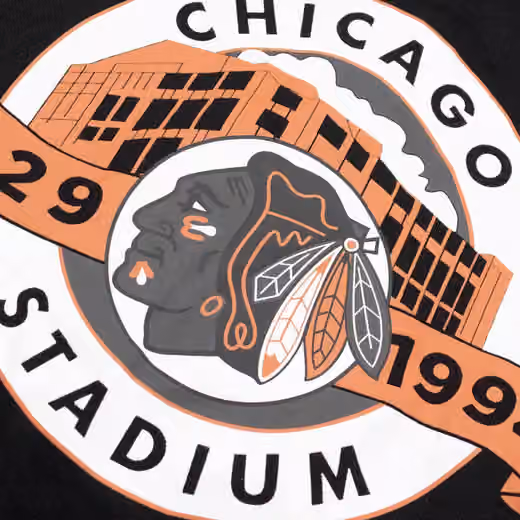 Chicago Blackhawks Tonal Backer '47 Burnside NHL Hoodie Black view 3