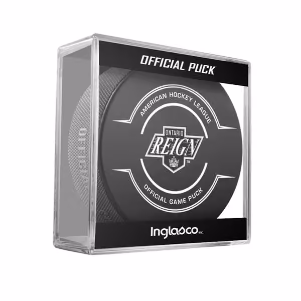 Ontario Reign AHL Official Game Puck view 1