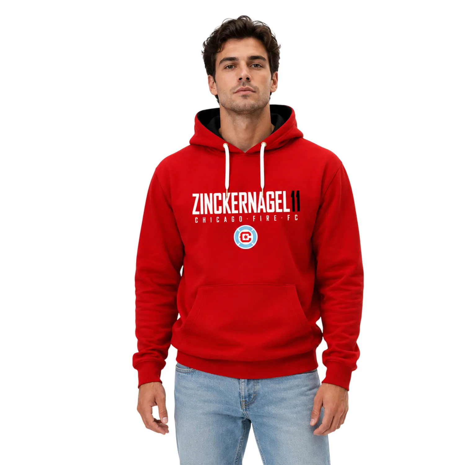 Philip Zinckernagel Red Hoodie Bold Chicago Fire Style