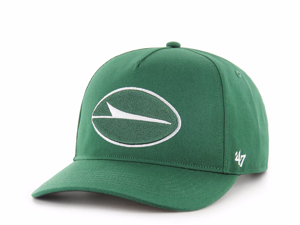 47Brand New York Jets Eden Green Classic Edition Hitch Snapback Hat front