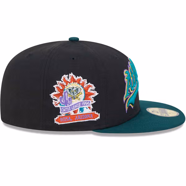 Oakland Athletics Retro 1996 Spring Training New Era 59FIFTY Fitted Cap Black view 5