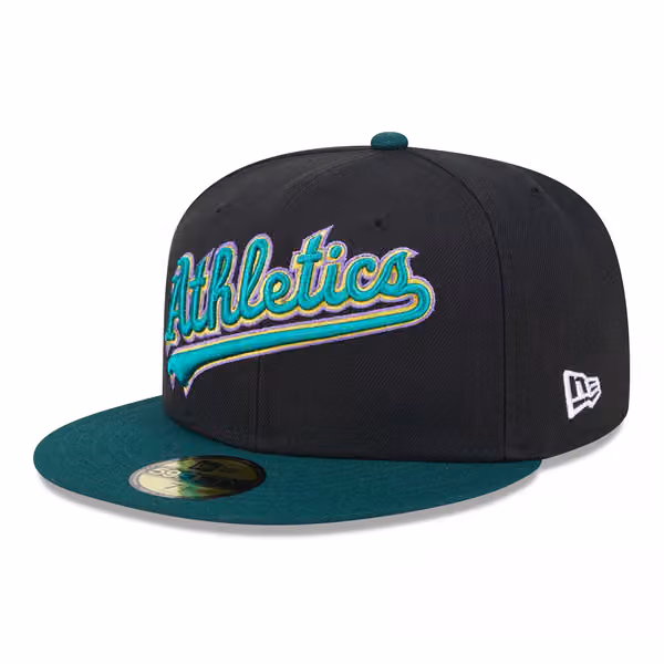 Oakland Athletics Retro 1996 Spring Training New Era 59FIFTY Fitted Cap Black view 4