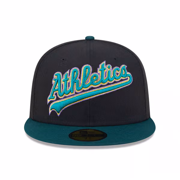 Oakland Athletics Retro 1996 Spring Training New Era 59FIFTY Fitted Cap Black view 3