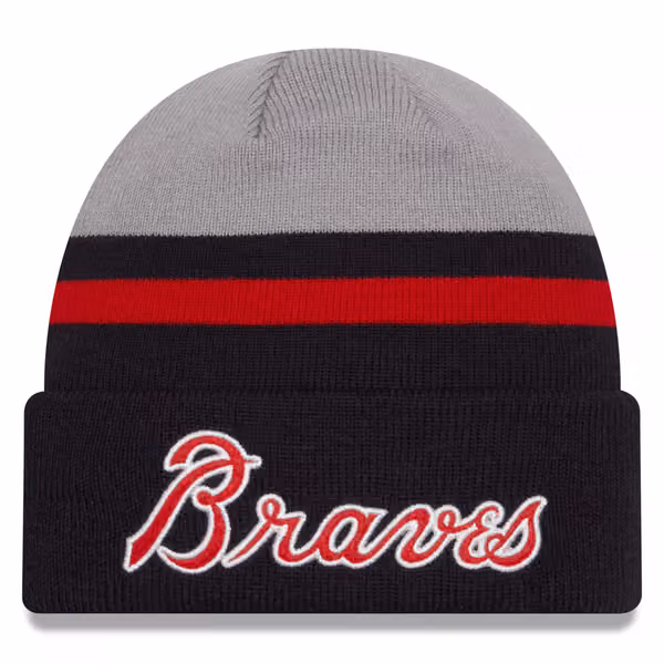 Atlanta Braves Retro New Era MLB Beanie Knit product photo