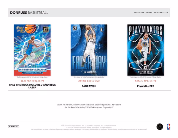 2024/25 Panini Donruss Basketball NBA Retail Pack view 5