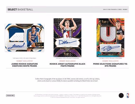 2024/25 Panini Select Basketball NBA Hobby Box view 3