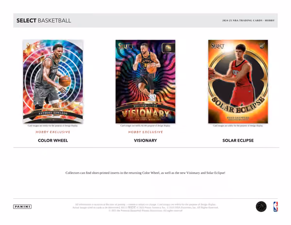 2024/25 Panini Select Basketball NBA Hobby Box view 4