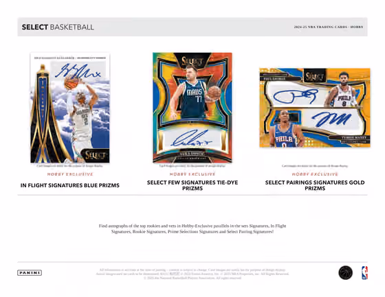 2024/25 Panini Select Basketball NBA Hobby Box view 5