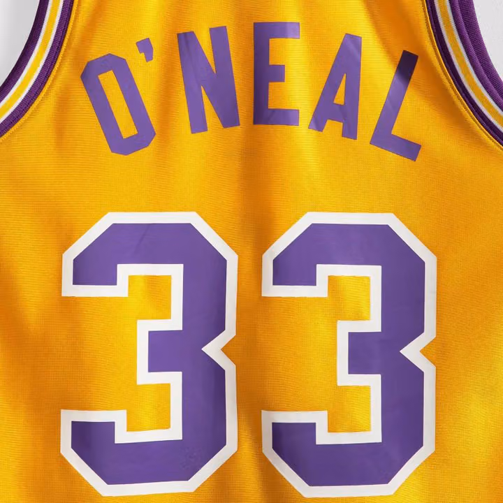 Shaquille O'Neal #33 LSU Tigers 1990-91 Authentic NCAA Jersey Yellow view 6