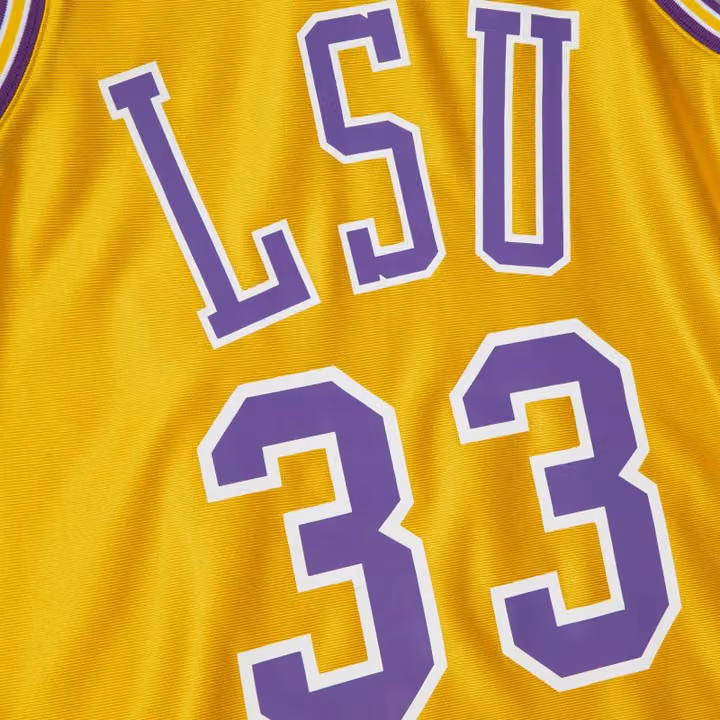 Shaquille O'Neal #33 LSU Tigers 1990-91 Authentic NCAA Jersey Yellow view 4