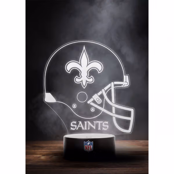 New Orleans Saints NFL Helmet LED Sign view 1
