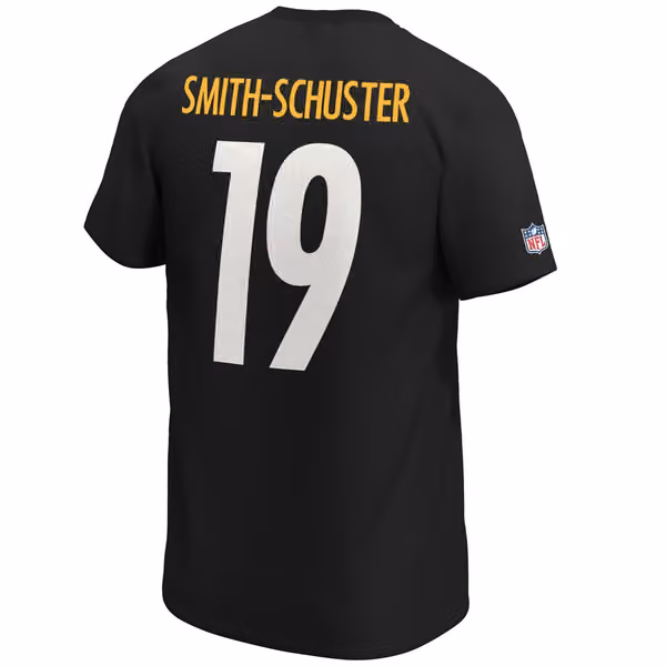 JuJu Smith-Schuster #19 Pittsburgh Steelers Fanatics Player NFL T-Shirt Black view 3