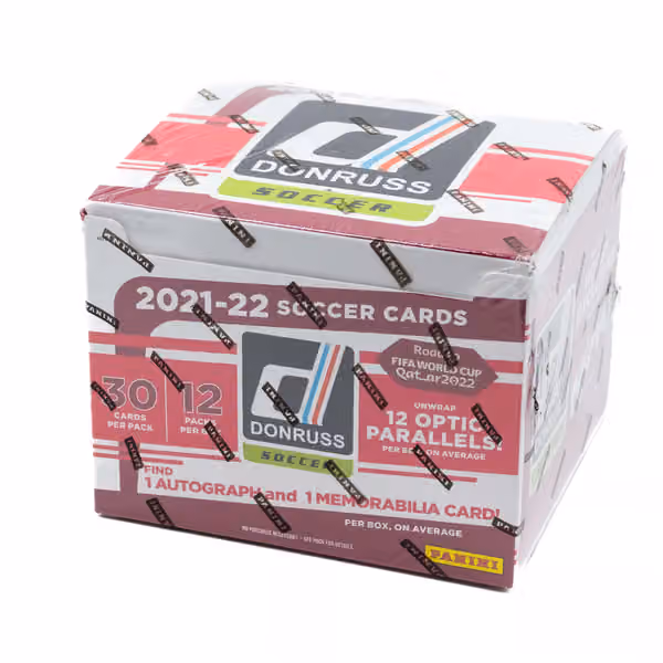 2021/22 Panini Donruss Soccer Road to Qatar Hobby Box view 1