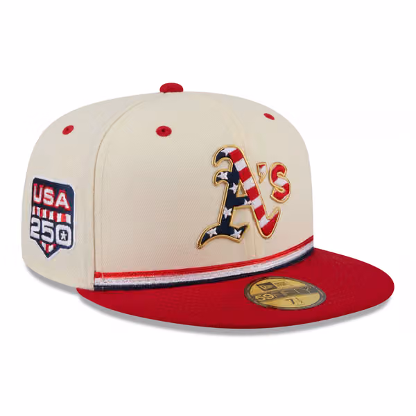 Athletics 2026 4th of July USA 250 59FIFTY Fitted MLB Cap product photo