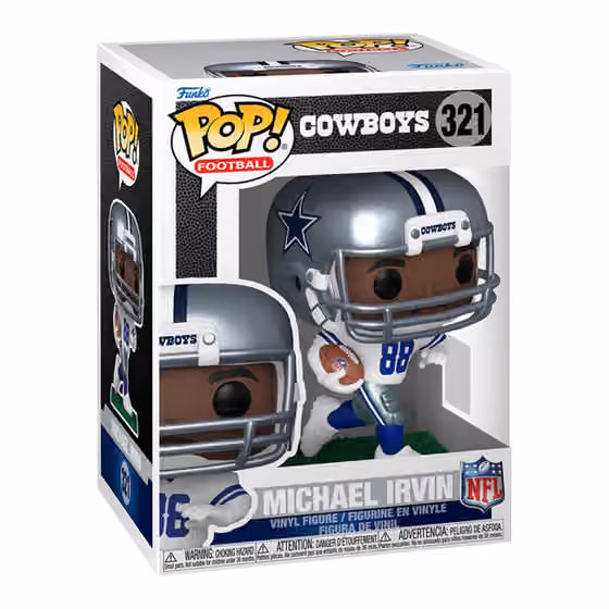 Funko POP! #321 Michael Irvin Dallas Cowboys Vinyl NFL Figure view 1