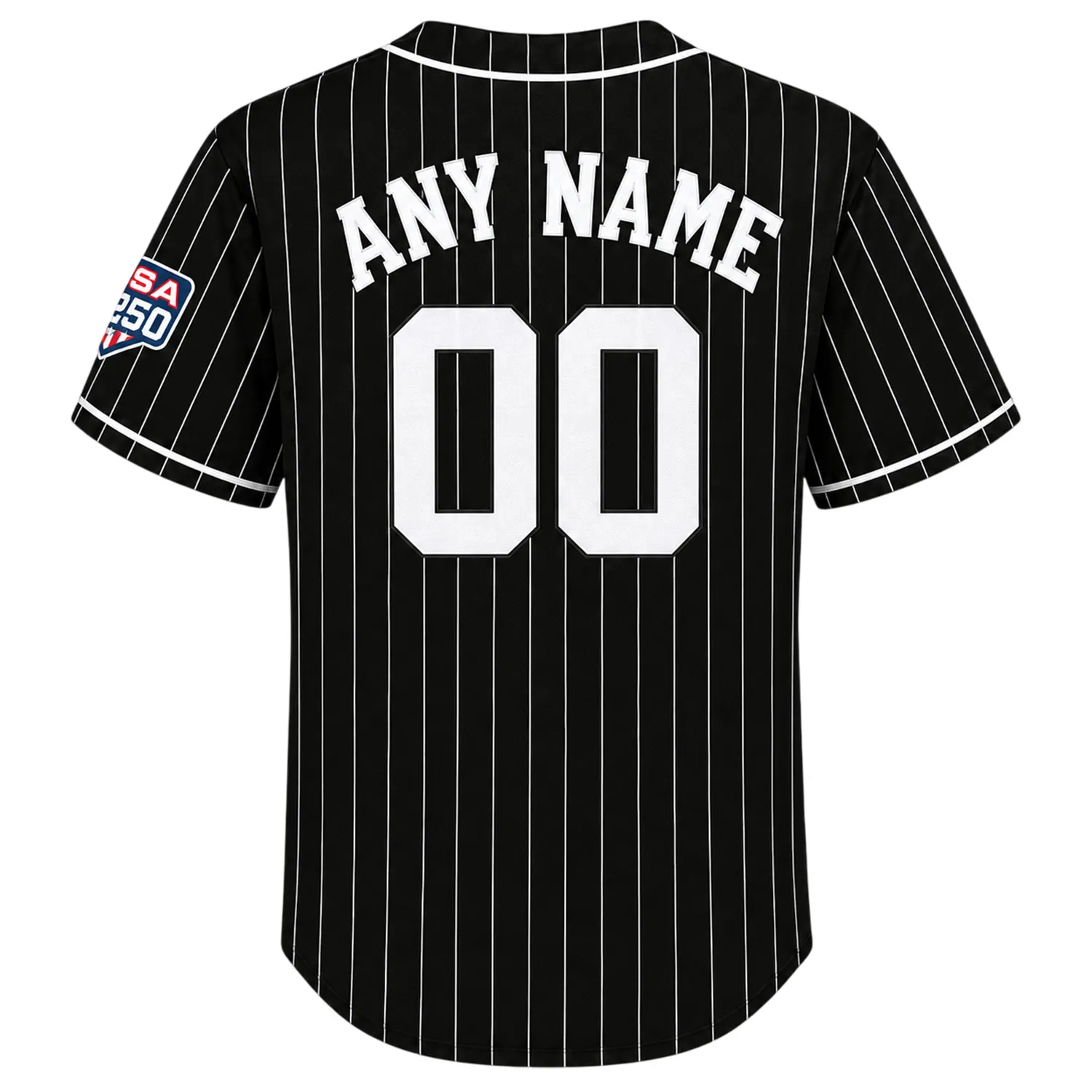 New York Yankees Black Jersey Bold Pinstripe MLB Jersey
