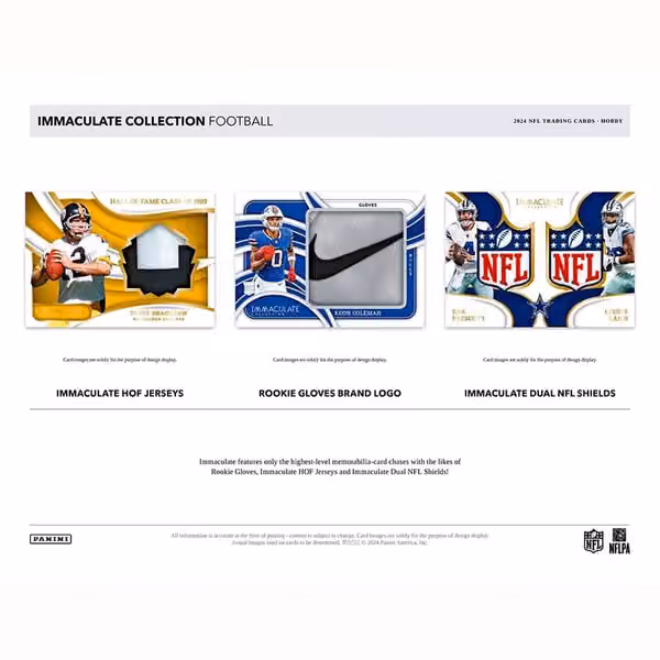 2024 Panini Immaculate Football NFL Hobby Box view 4