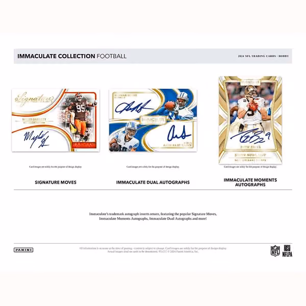 2024 Panini Immaculate Football NFL Hobby Box view 3