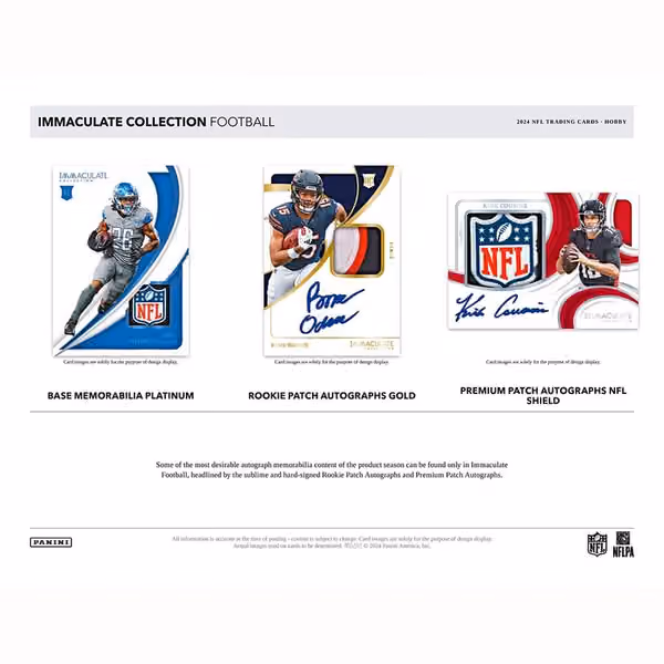 2024 Panini Immaculate Football NFL Hobby Box view 2