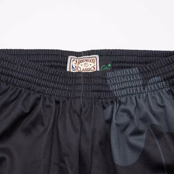 Boston Celtics Big Face 4.0 Mitchell & Ness NBA Shorts Black view 4
