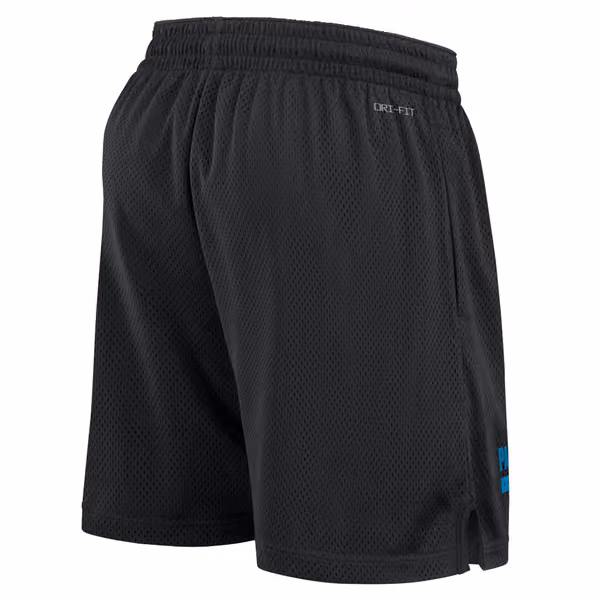 Carolina Panthers 2024 NFL Sideline Mesh Nike Dri-FIT Shorts Black view 2