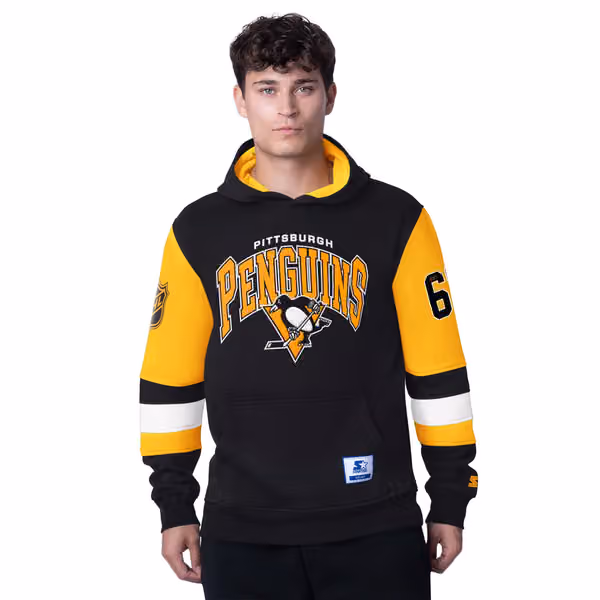 Pittsburgh Penguins Starter End Zone NHL Hoodie view 1