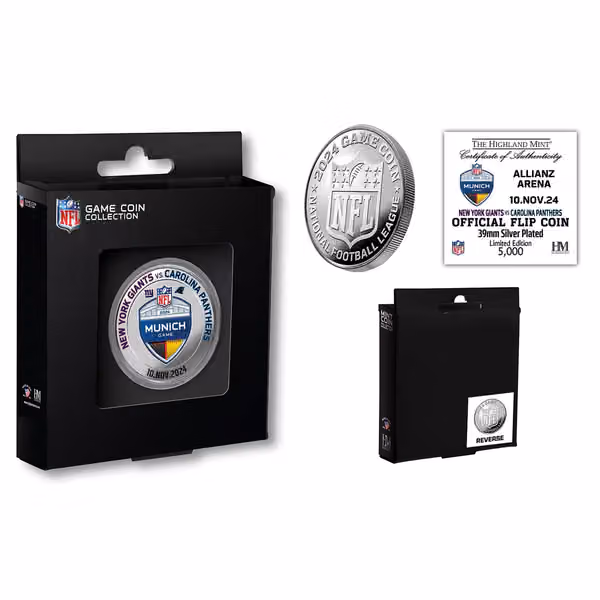 2024 NFL Munich Game Giants vs. Panthers Replica Game Coin Box view 1